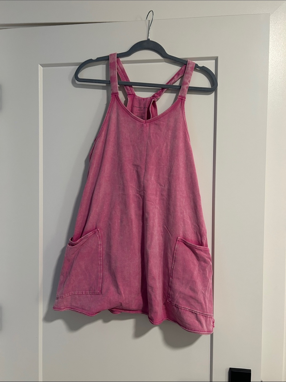 Sincerely Jules Washed Pink Pocket Swing Mini Dress